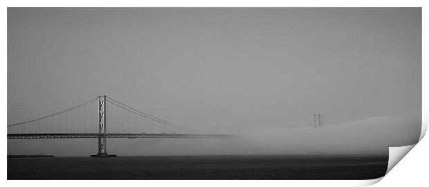 Forth Road Bridge Misty Print by Keith Thorburn EFIAP/b