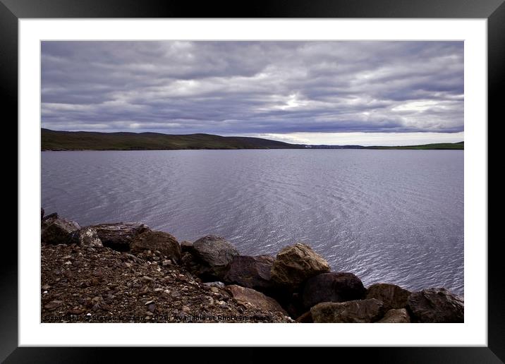 Evening at Sullom Voe Framed Mounted Print by Steven Watson