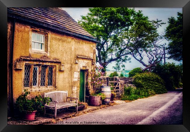 Lane to Midhope Cottage Framed Print by Alison Chambers