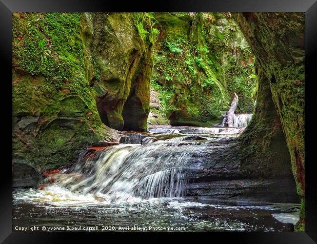 Finnich Glen                Framed Print by yvonne & paul carroll