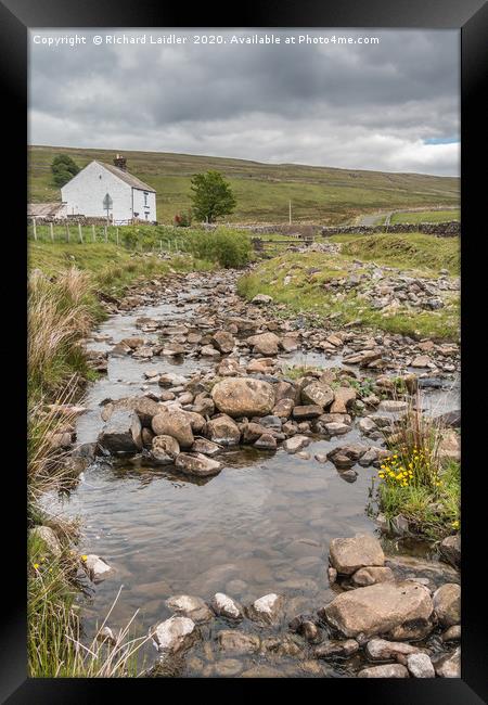 Force Foot Cottage and Trough Sike, Teesdale (2) Framed Print by Richard Laidler