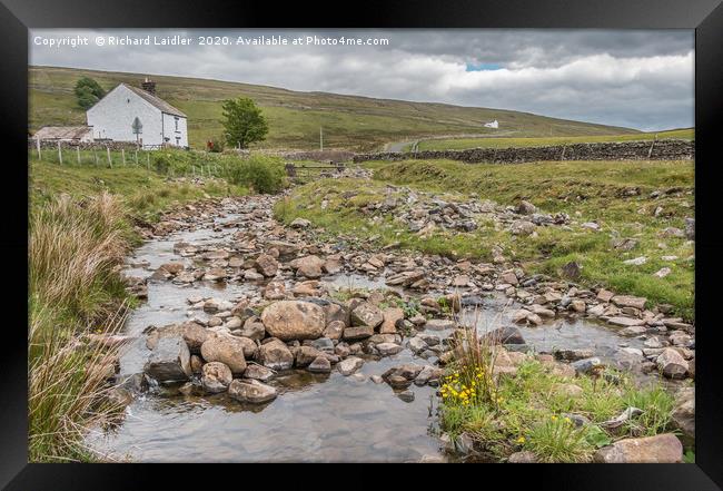 Force Foot Cottage and Trough Sike, Teesdale (1) Framed Print by Richard Laidler
