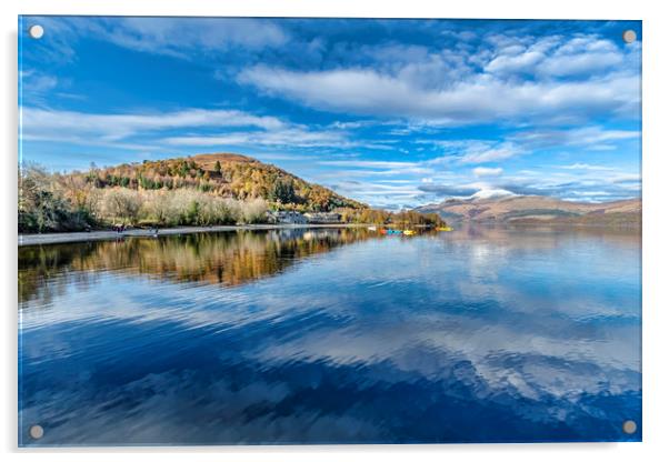 Loch Lomond Acrylic by Valerie Paterson