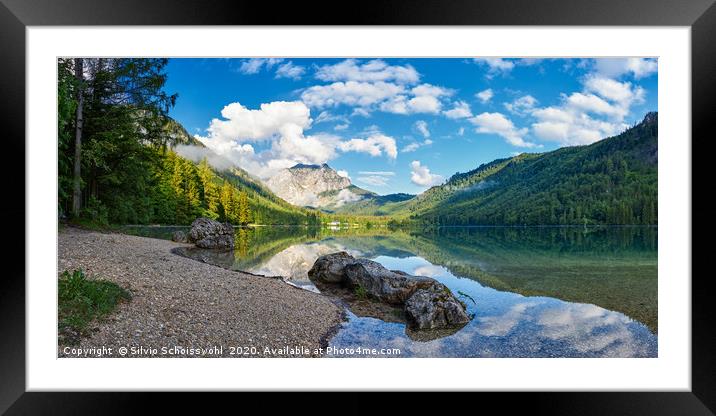 New day at Langbathsee Framed Mounted Print by Silvio Schoisswohl