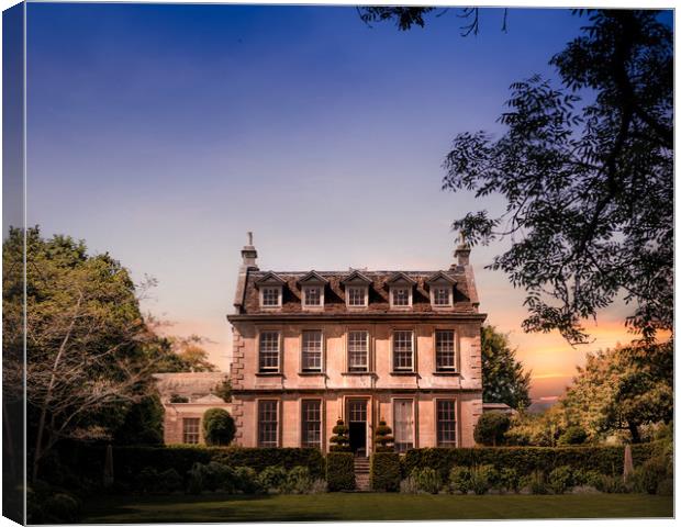 An English Manor House Canvas Print by Ed Carnaghan