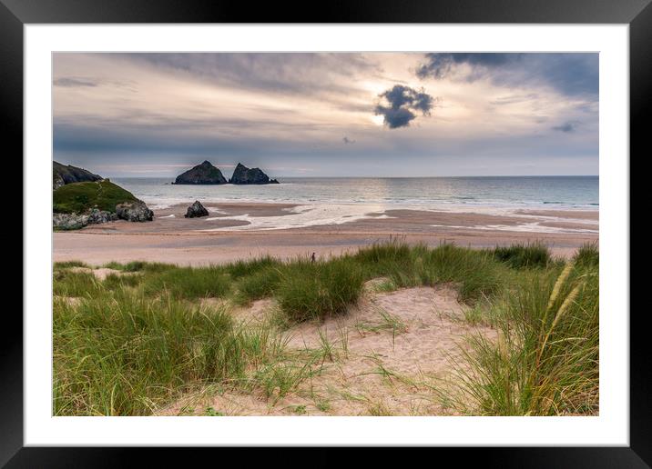 Holywell bay  Framed Mounted Print by chris smith