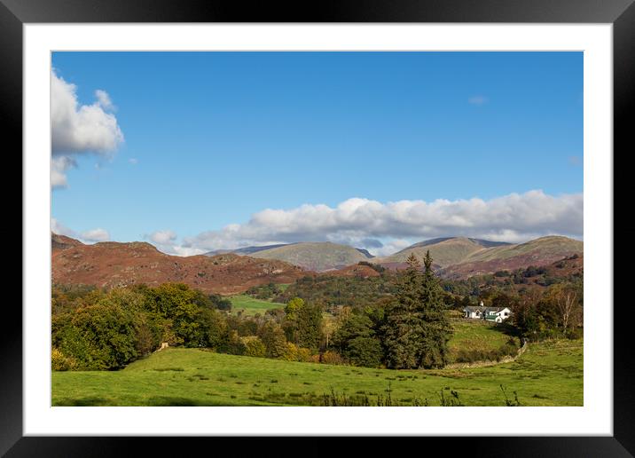 The lake district  Framed Mounted Print by chris smith