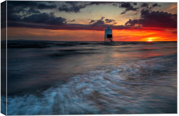 Somerset Lighthouse at sunset Canvas Print by J.Tom L.Photography