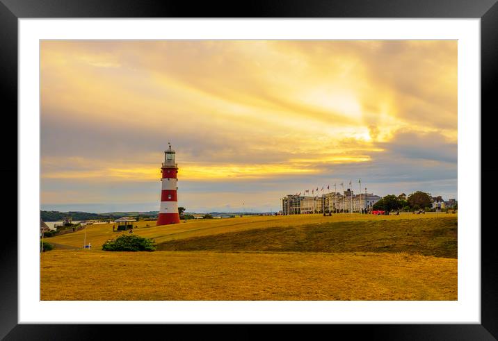 The Light house Framed Mounted Print by David Martin