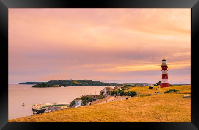 Plymouth Hoe Framed Print by David Martin