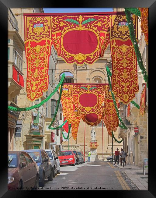 Floriana, Valletta, Malta Framed Print by Carole-Anne Fooks