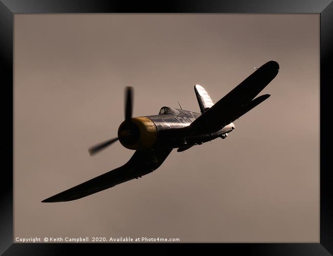 Vought F4U Corsair Framed Print by Keith Campbell
