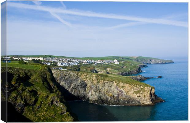 Port Isaac View Canvas Print by David Wilkins