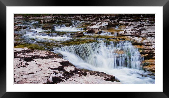 Stainforth Force Panorana Framed Mounted Print by David McCulloch
