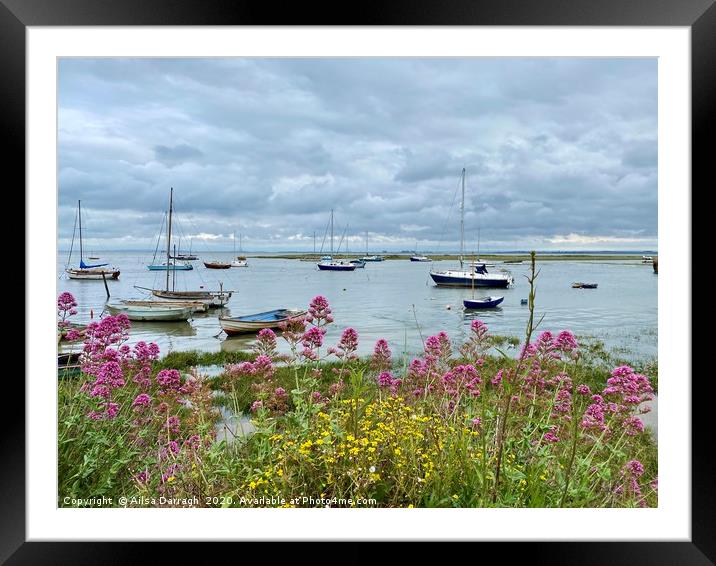  Boats in Old Leigh, Leigh on Sea Framed Mounted Print by Ailsa Darragh