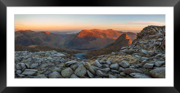  Snowdonia North Wales Panorama Framed Mounted Print by J.Tom L.Photography