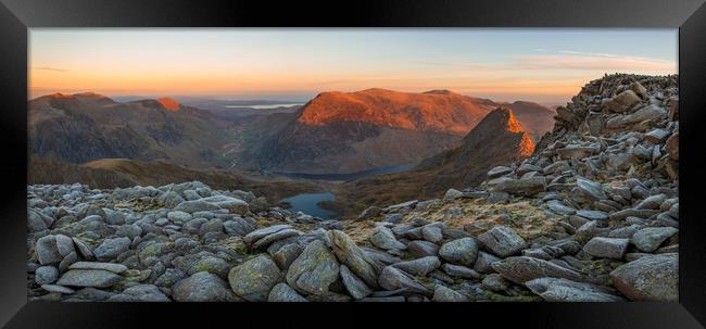  Snowdonia North Wales Panorama Framed Print by J.Tom L.Photography