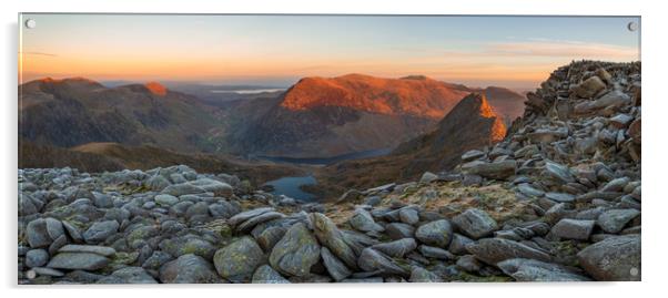  Snowdonia North Wales Panorama Acrylic by J.Tom L.Photography