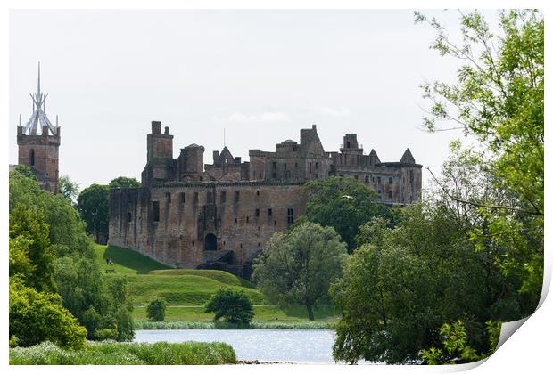 Linlithgow Palace. Print by Tommy Dickson
