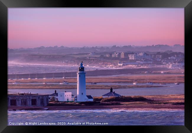 Hurst Castle to Milford on Sea Framed Print by Wight Landscapes