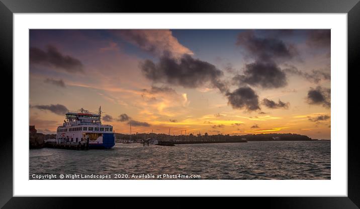 Yarmouth Harbour Isle Of Wight Framed Mounted Print by Wight Landscapes