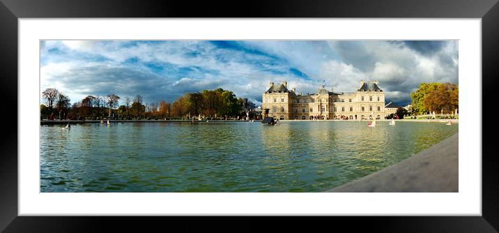 Fountain of jardin du Luxembourg Framed Mounted Print by youri Mahieu
