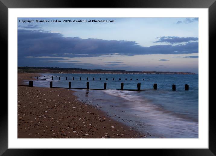 CLOUDING OVER Framed Mounted Print by andrew saxton