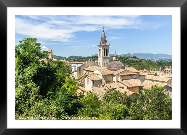 Cathedral, Spoleto Framed Mounted Print by Kevin Hellon