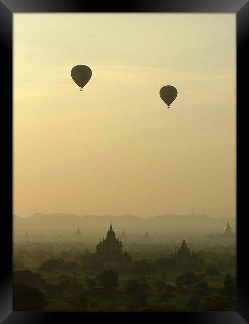 Above the Temples Framed Print by Serena Bowles