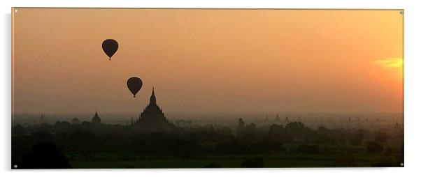 Bagan Panorama Acrylic by Serena Bowles