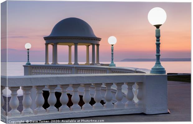 Bexhill-on-Sea Promenade at Dusk Canvas Print by Dave Turner