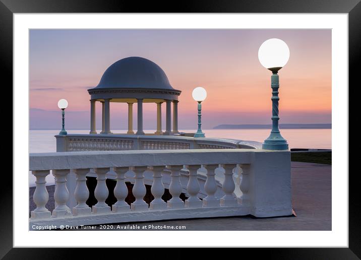 Bexhill-on-Sea Promenade at Dusk Framed Mounted Print by Dave Turner