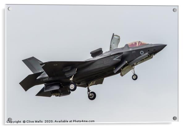 Lockheed Martin F-35A Lightning II at RAF Fairford Acrylic by Clive Wells