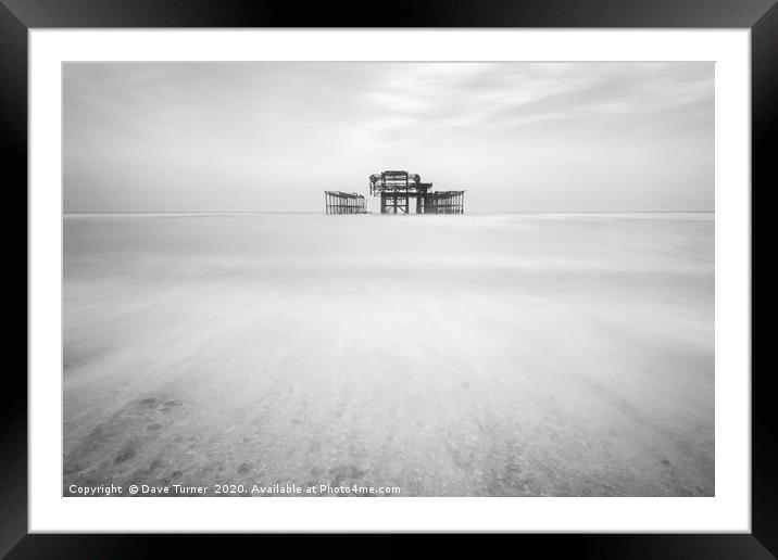 West Pier Brighton Framed Mounted Print by Dave Turner