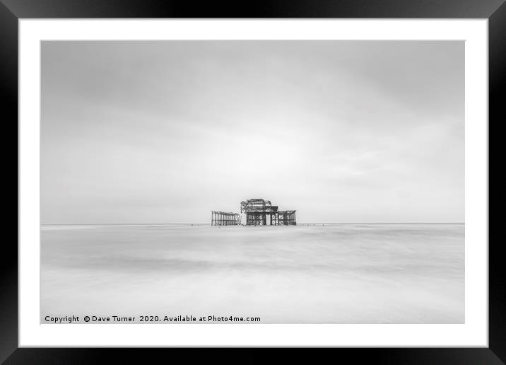 West Pier, Brighton Framed Mounted Print by Dave Turner