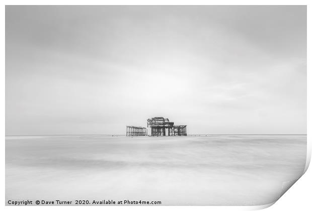 West Pier, Brighton Print by Dave Turner
