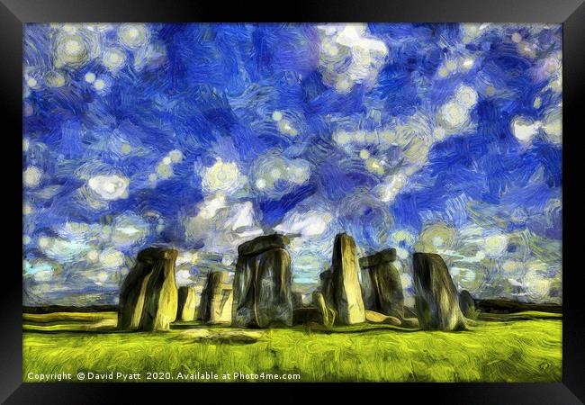  Vincent Van Gogh Stonehenge  Framed Print by David Pyatt