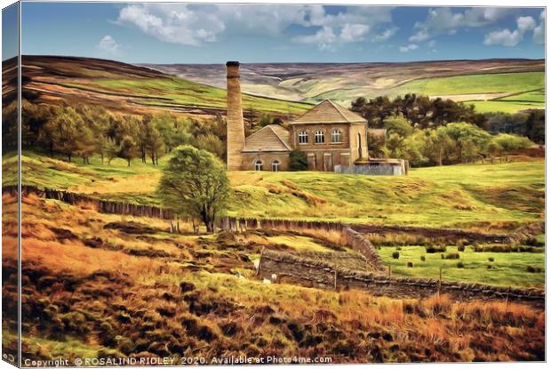 "Lead mine Bale Hill Blanchland" Canvas Print by ROS RIDLEY