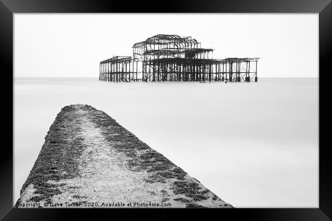 Brighton, West Pier Framed Print by Dave Turner