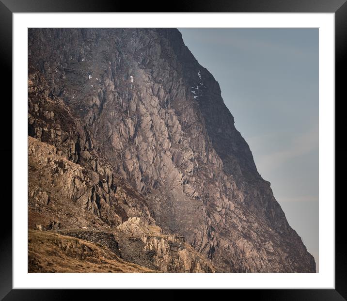 The Old Quarry Workings on Honister Crag Framed Mounted Print by John Malley