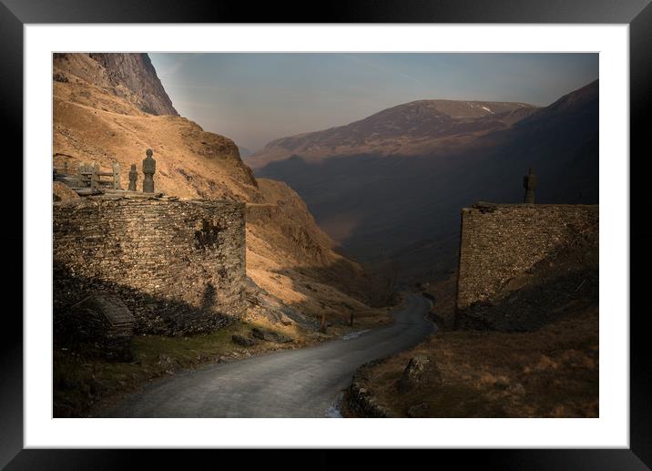Sentries at Honister Pass Framed Mounted Print by John Malley