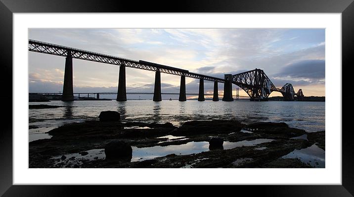 The Bridges Framed Mounted Print by Ann Callaghan