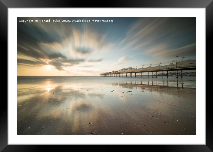 Paignton Streaks Framed Mounted Print by Richard Taylor