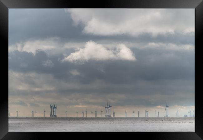 Harnessing Wind Power Framed Print by John Malley