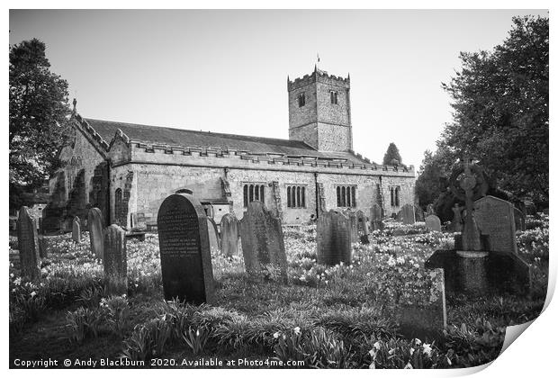St  Marys Church, Kirkby Lonsdale, Cumbria...      Print by Andy Blackburn
