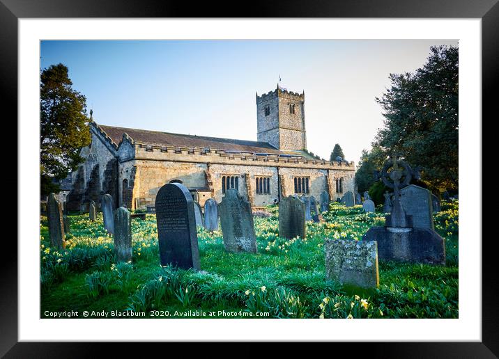 St  Marys Church, Kirkby Lonsdale, Cumbria...      Framed Mounted Print by Andy Blackburn