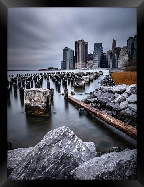 Lower Manhattan In New York City   Framed Print by Andrew George