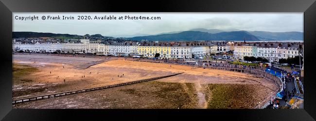 Panoramic view of Llandudno seafront   Framed Print by Frank Irwin