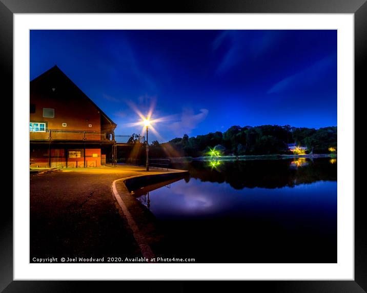 Curves & Reflections (Blue Hour) Framed Mounted Print by Joel Woodward