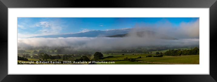 Morning Mist At The Lakes Framed Mounted Print by Lrd Robert Barnes